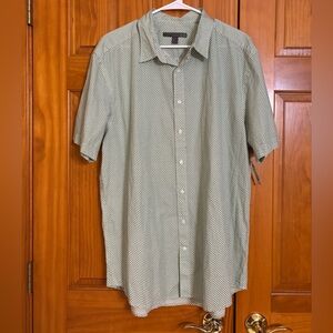 Men’s Sz XL Old Navy Green Geometric Print Shirt NWT